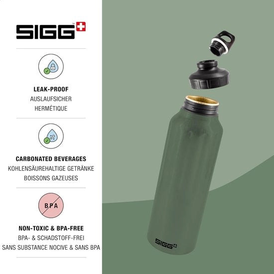 Ottimale Contenitore Sportivo per Bicchieri Acqua 15 l Certificato Climaticamente Neutrale adatto a Bevande Gassate Lieve e Infallibile BPA Libero Verde