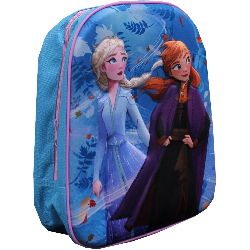 Trade Shop - Zainetto Frozen Elsa Anna Stampa Rilievo In 3d Bambine Scuola Asilo Tempo Libero -