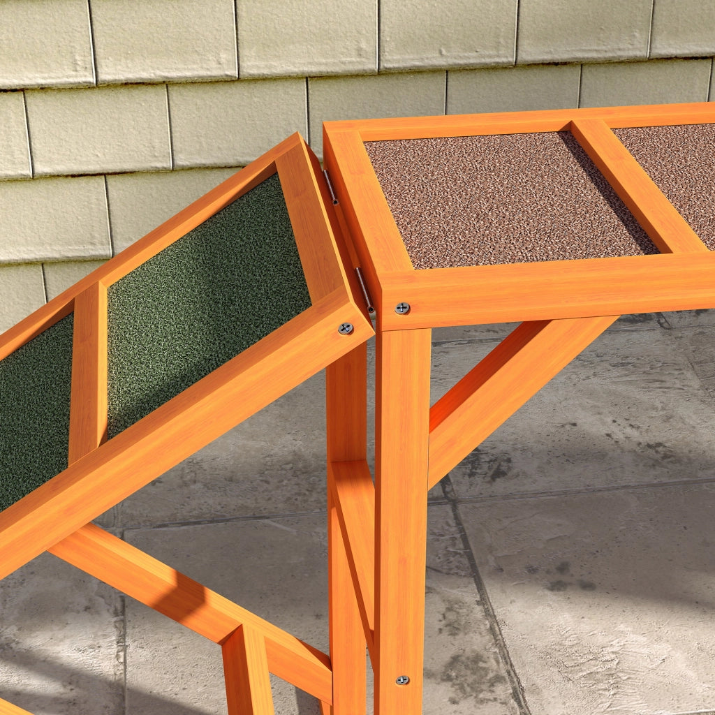 RAMPA PER AGILITY PER CANI 325 x 55 x 69 cm Arancione in legno
