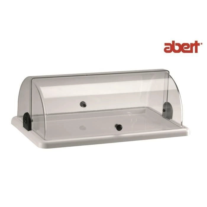 Abert ABR950201 Vetrina Portabrioches Rettangolare Singola in Policarbonato per Uso Alimentare colore Grigio Chiaro