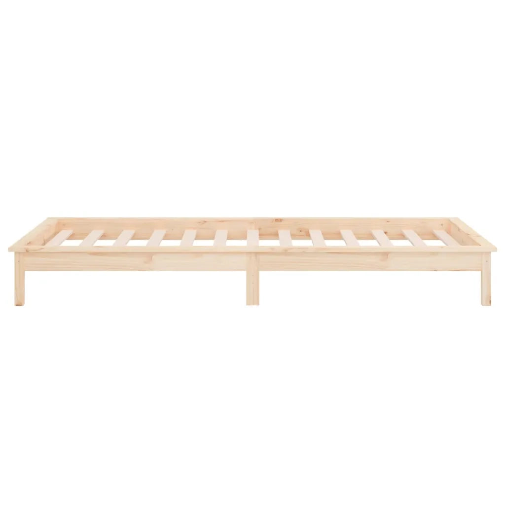 Letto singolo | Letto per adulti | Giroletto con LED 75x190 cm Small Single in Legno Massello