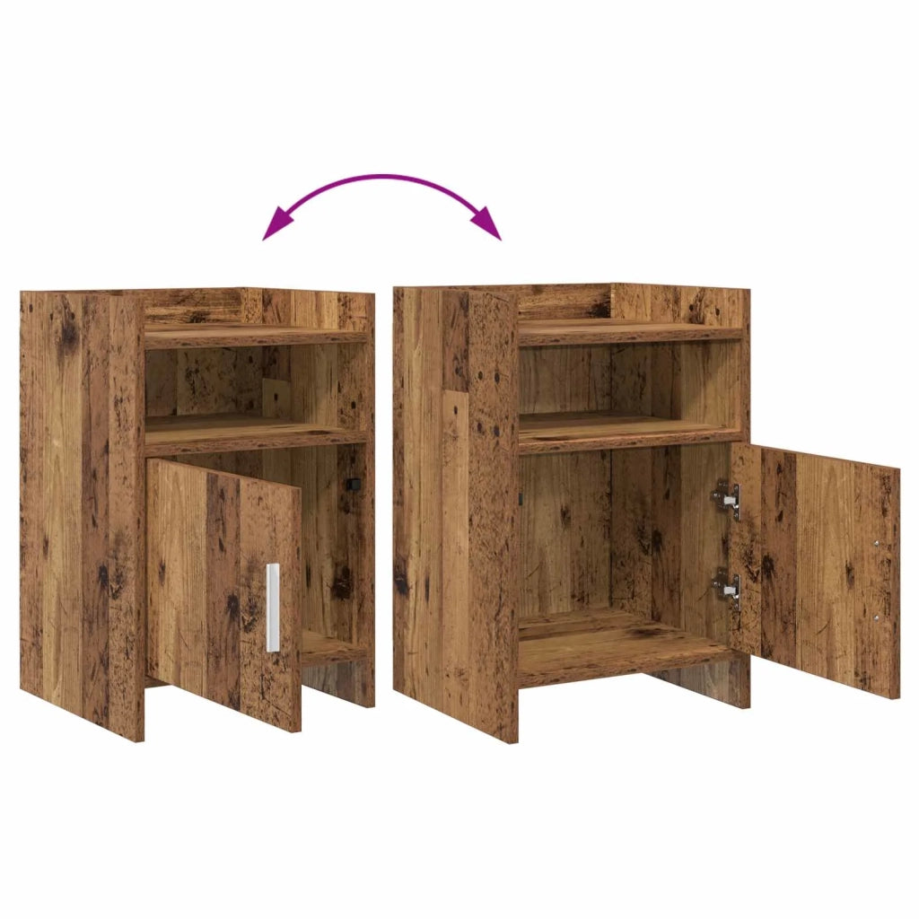 Comodini 2 pcs Legno antico 40 x 36 x 60 cm 8011048