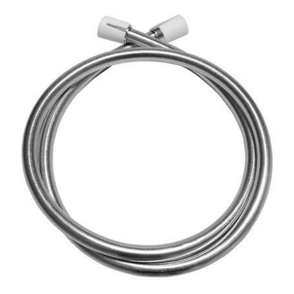 Laccio Doccia PVC 150 cm Antitorsione con Doppio Cono – Finitura Argento
