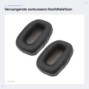 Orecchini in Pelle Sintetica - Compatibili con Beyerdynamic DT100/DT102/DT108/DT109 - 1 Paio - Orecchini per Cuffie - Blocco del Rumore - Facili da Sostituire - Orecchini per Cuffie