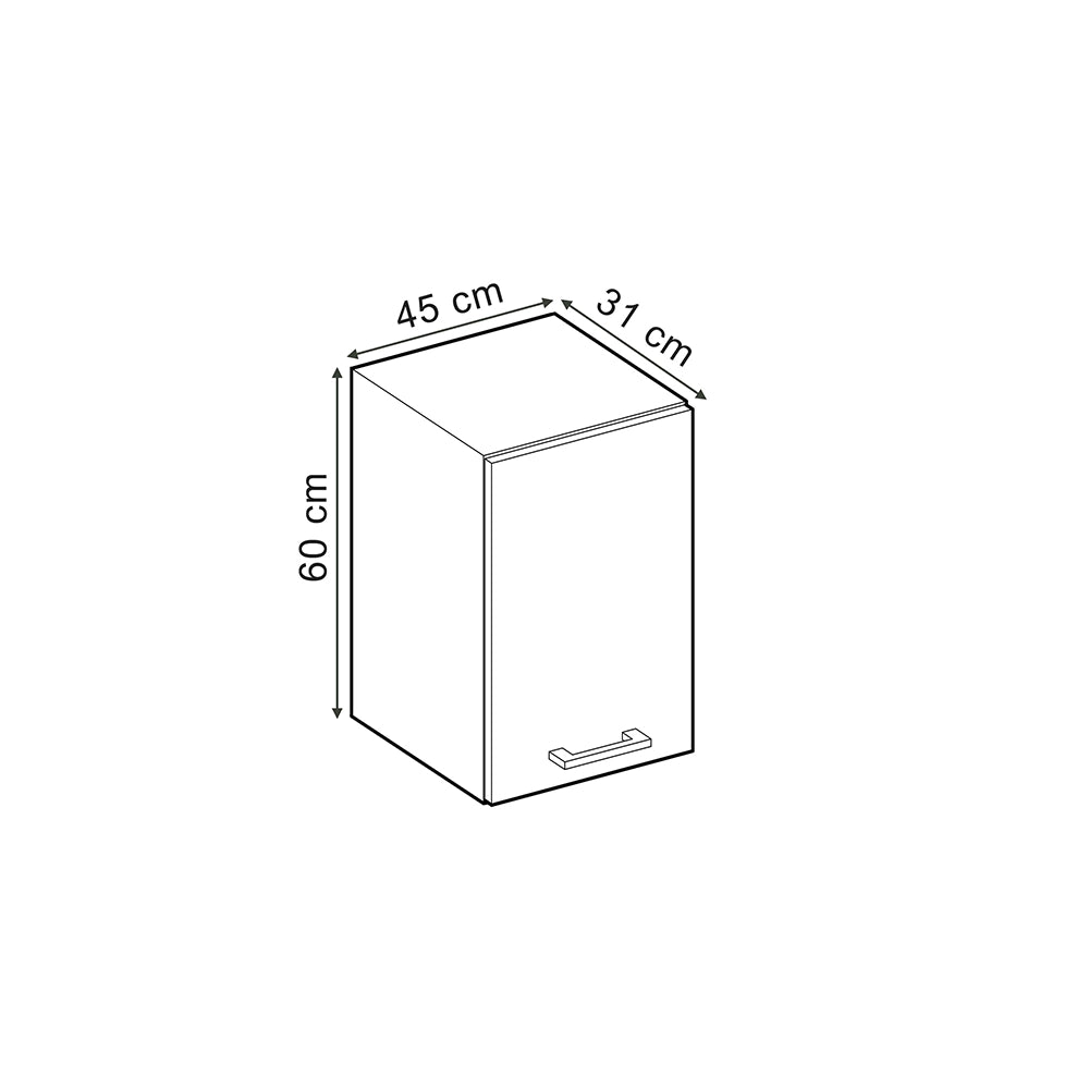 Vicco Pensile da cucina Calcestruzzo 45 cm