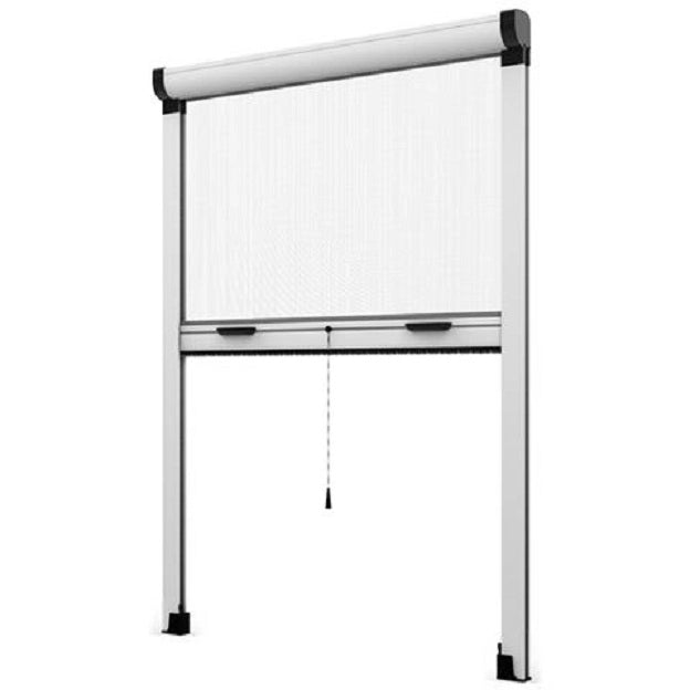 Zanzariera a Rullo Riducibile 120 x 160 Bianco 9010