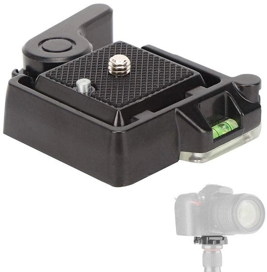 Accessorio per fotocamera - Placa di connessione rapida - QR40 Lega di alluminio - Morsetto universale - Nero - Stativo per fotocamera - Adatto per fotografi 

Nota: QR40, Lega di alluminio