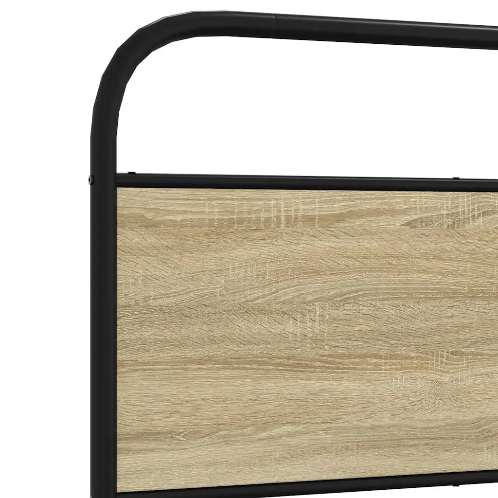 Giroletto senza Materaso in Metallo Rovere Sonoma 183x213 cm 3318685