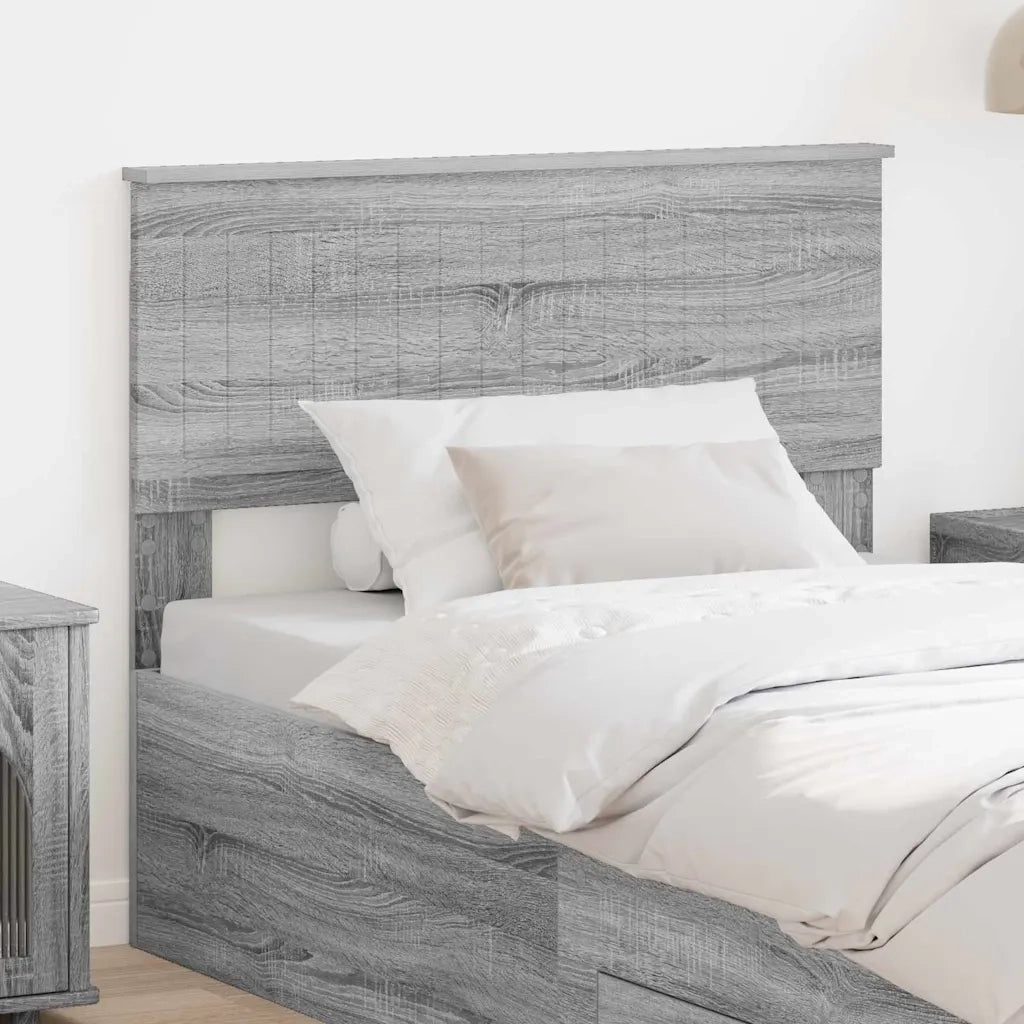 Testiera-Testata-Testiera Decorativa Grigio Sonoma 100 cm Legno multistrato 125131