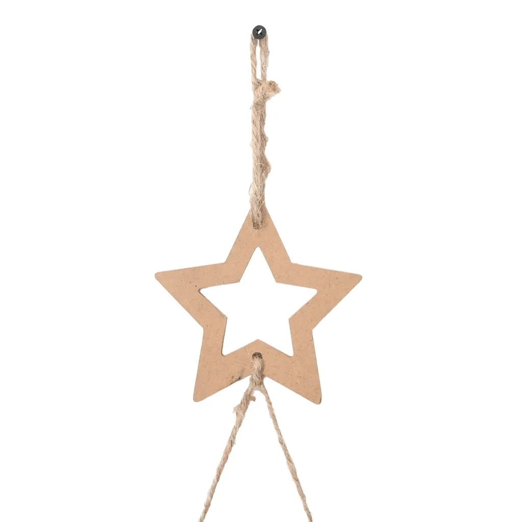 Albero di Natale sospeso con stella superiore 86x180 cm Ramo naturale 4101012