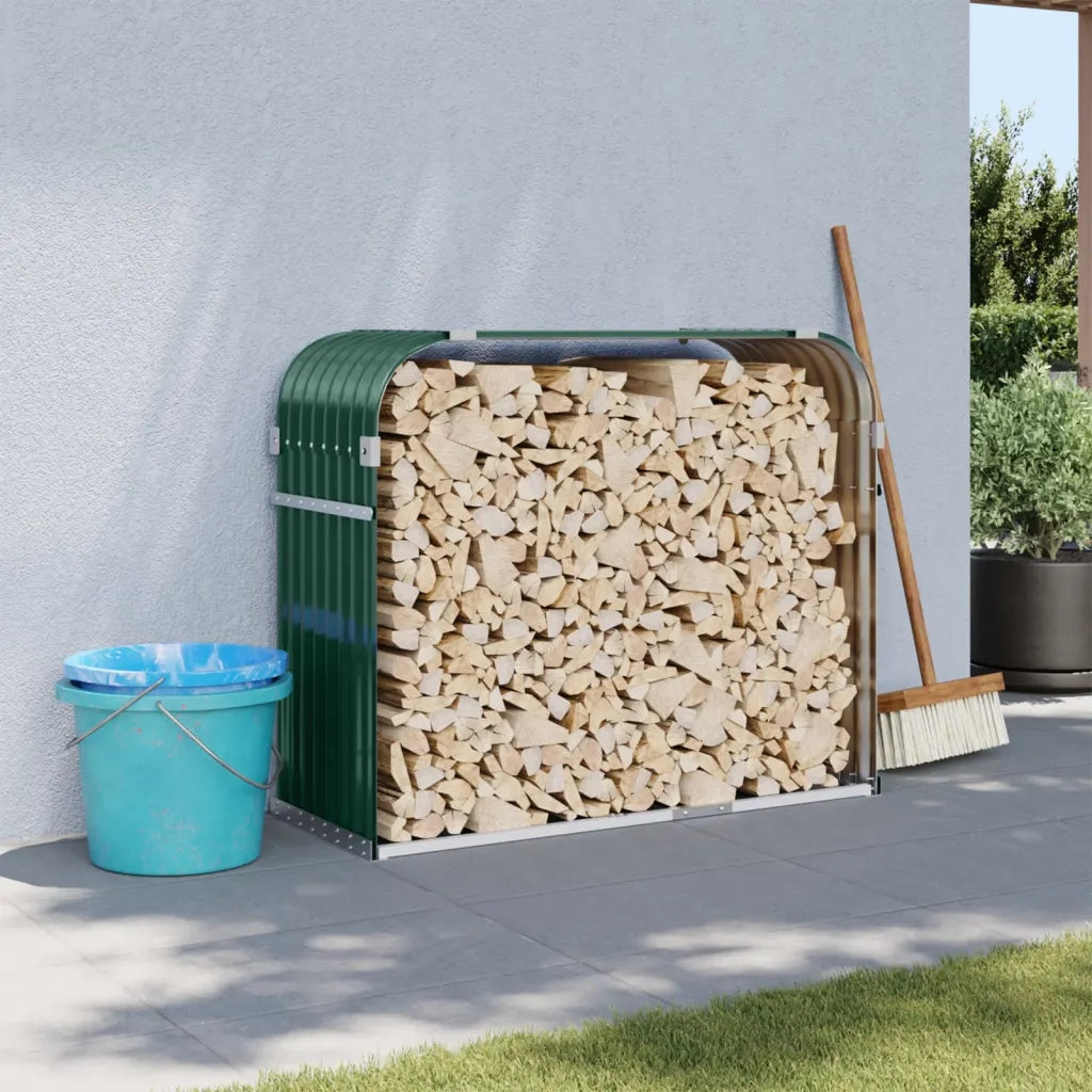 Portaceppi Verde 120x45x100 cm in Acciaio Zincato CFW6906037