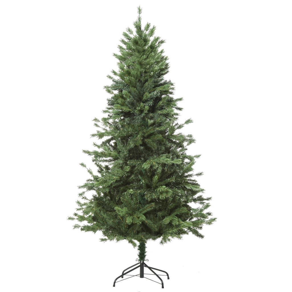 Albero di Natale Artificiale 90x180 cm con Base Pieghevole ¨C Minimal ¨C Verde