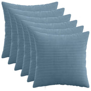 Federa 6 pcs HEERLEN Blu 45 x 45 cm corduroy 910403