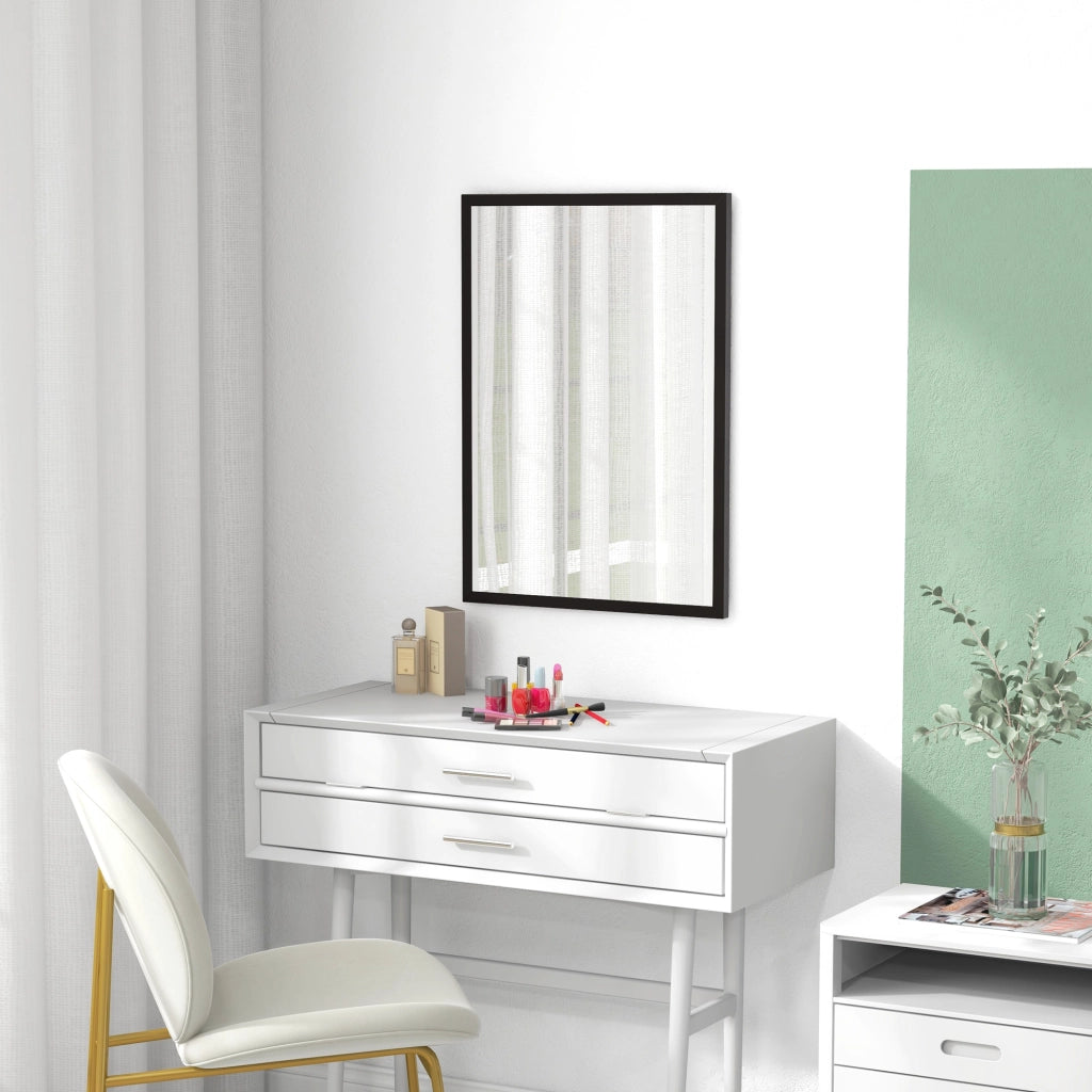 Specchio Rettangolare da Bagno ¨C Xylo ¨C Nero 50x70 cm