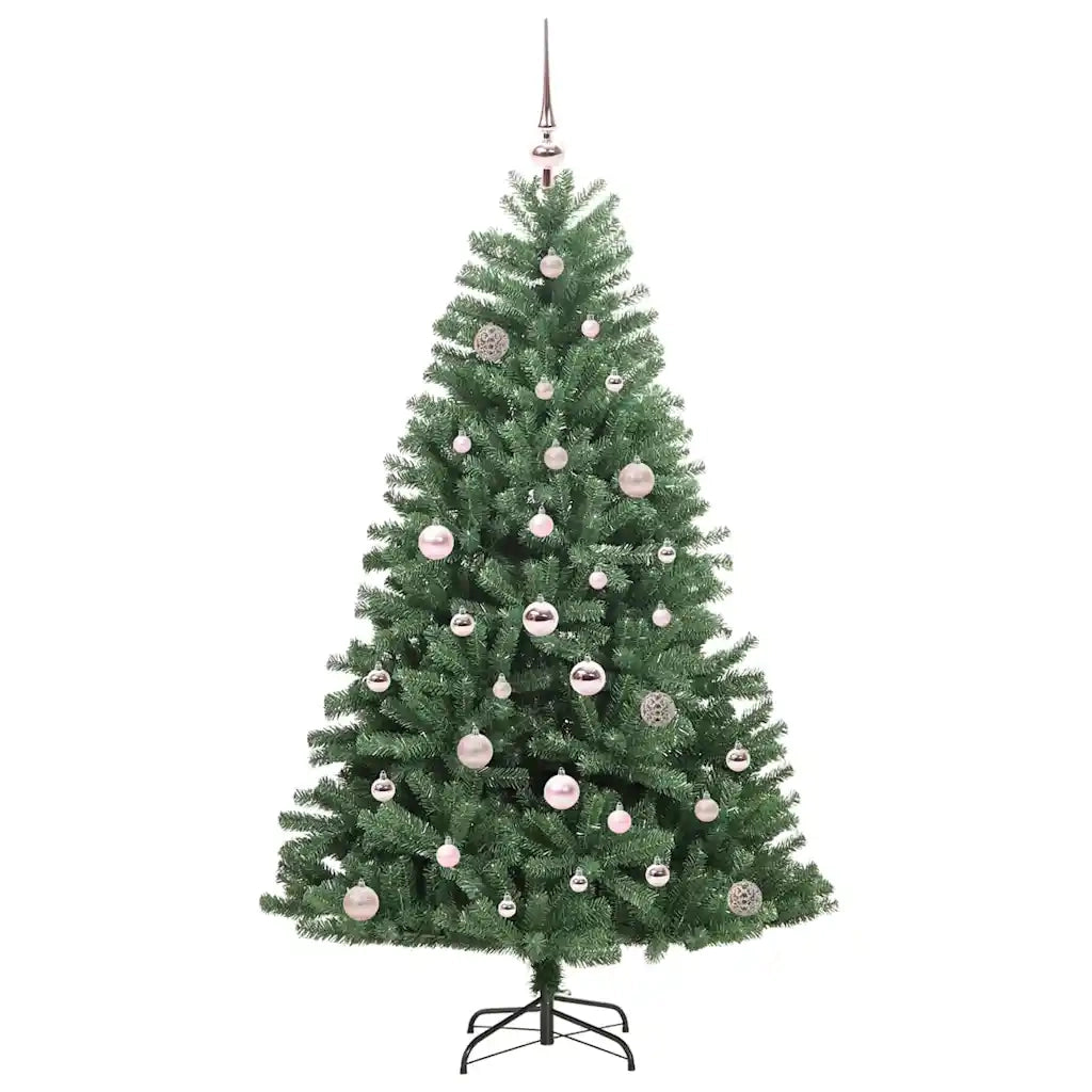 Albero di Natale | Decorazioni natalizie Artificiale con Rami Pieghevoli Verde 150 cm
