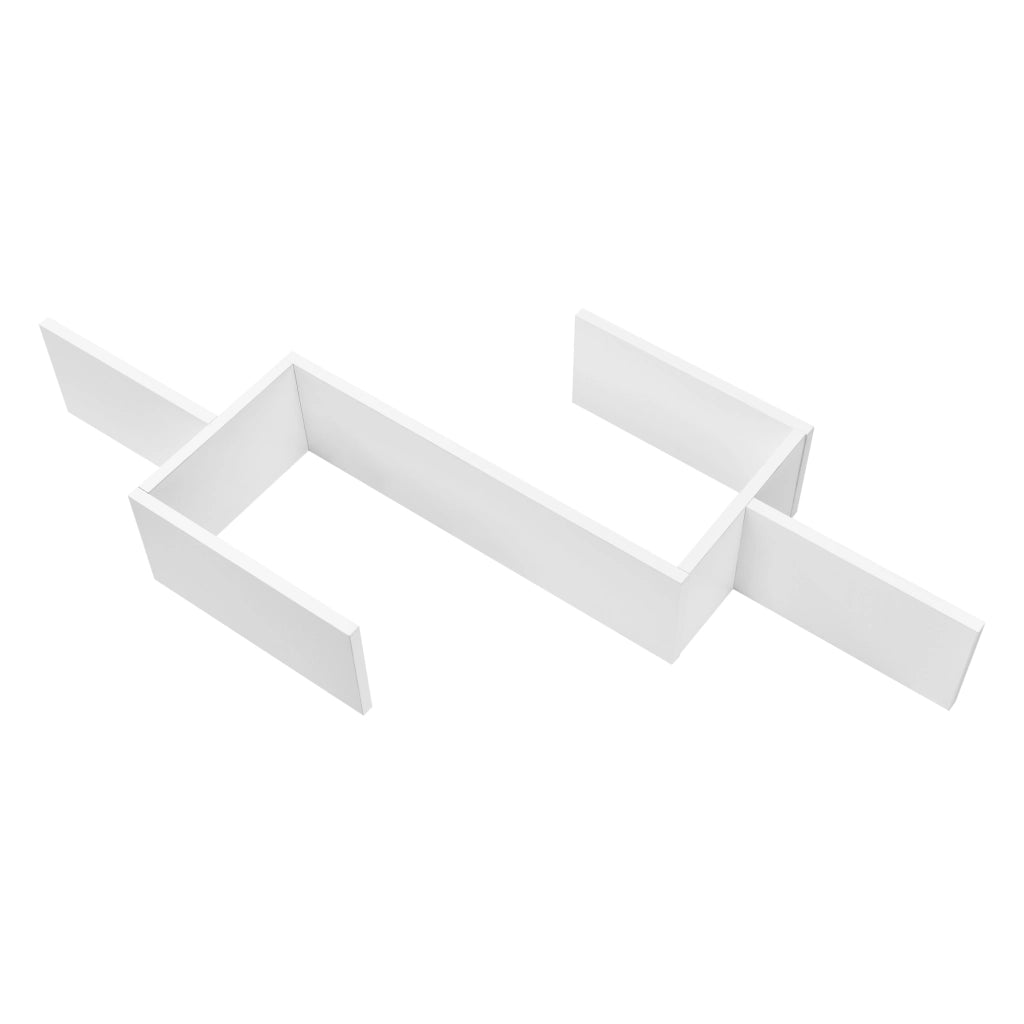 Mensola da Parete Flekkefjord con 5 Ripiani 104 x 15 x 50 cm - Bianco [en.casa]