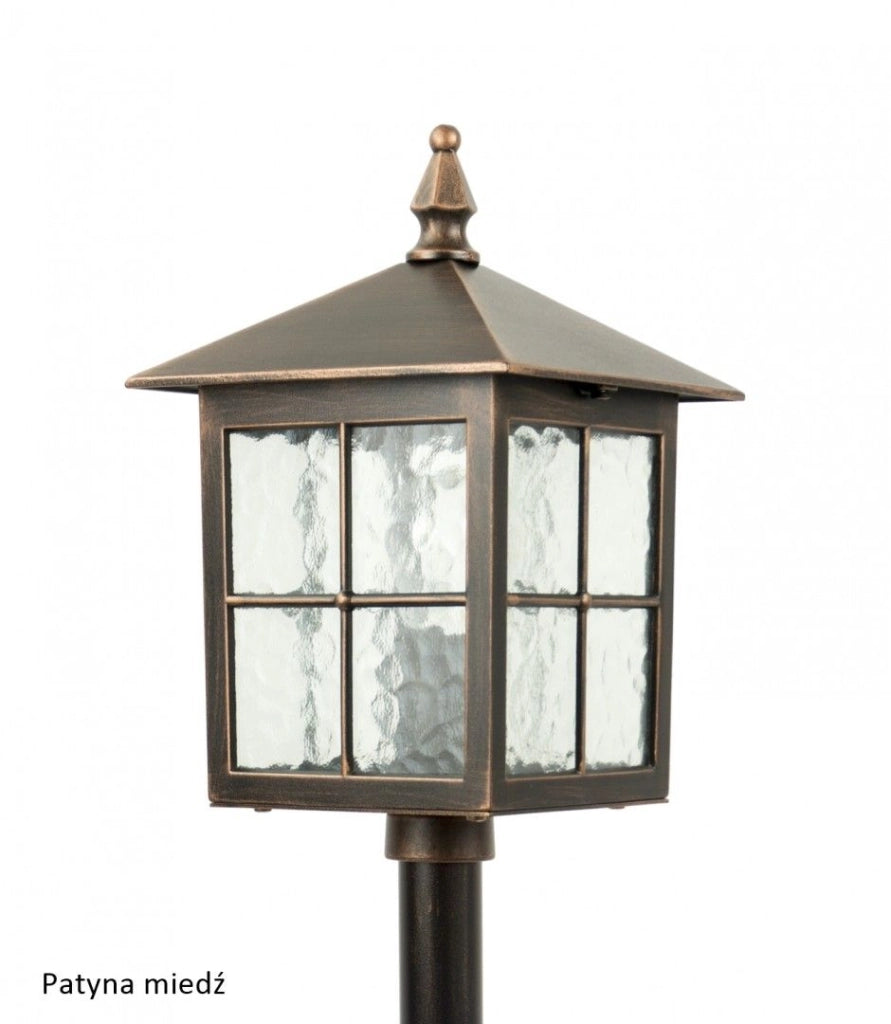 Lampione da giardino classico Wenecja 156cm E27 nero IP43