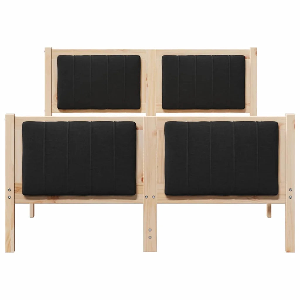 Struttura del letto con testiera-Giroletto con Testiera Marrone e nero 120 x 190 cm 427177