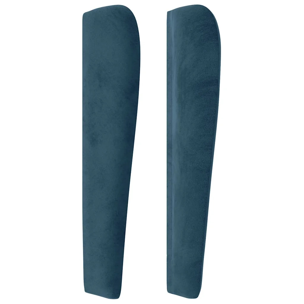 Testiera ad Orecchio Blu Scuro 83x23x118/128 cm in Velluto 3117710