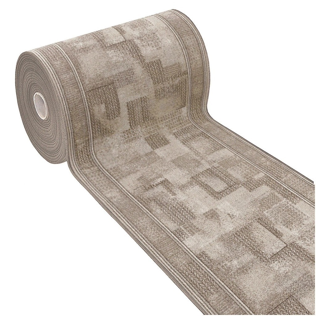 Passatoia Scala Scalinata Ingresso 67x80 Cm Bordata Tappeto Corridoio Gradini Antiscivolo Beige