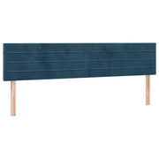 Testiera | Testata Blu Scuro 160x5x78/88 cm in Velluto