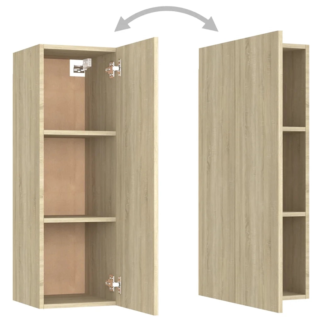 Set di Mobili TV 4 pz | Armadietto TV | Mobile Porta TV Rovere Sonoma in Legno Multistrato