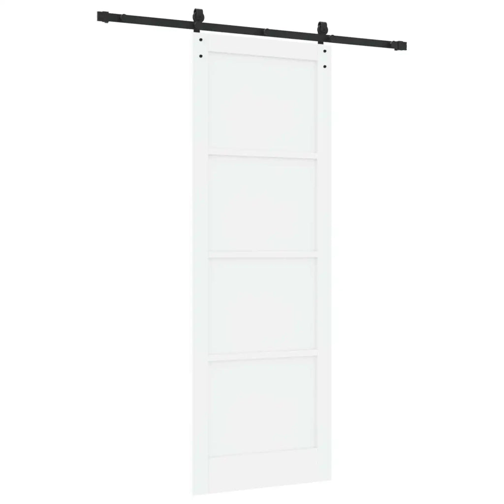 Porta scorrevole Bianco e Nero 83 x 232 cm 3445401