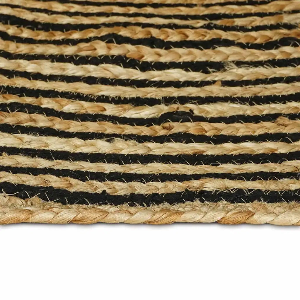 Tappeti per area Naturale e Nero 122 x 183 cm Juta 42010768