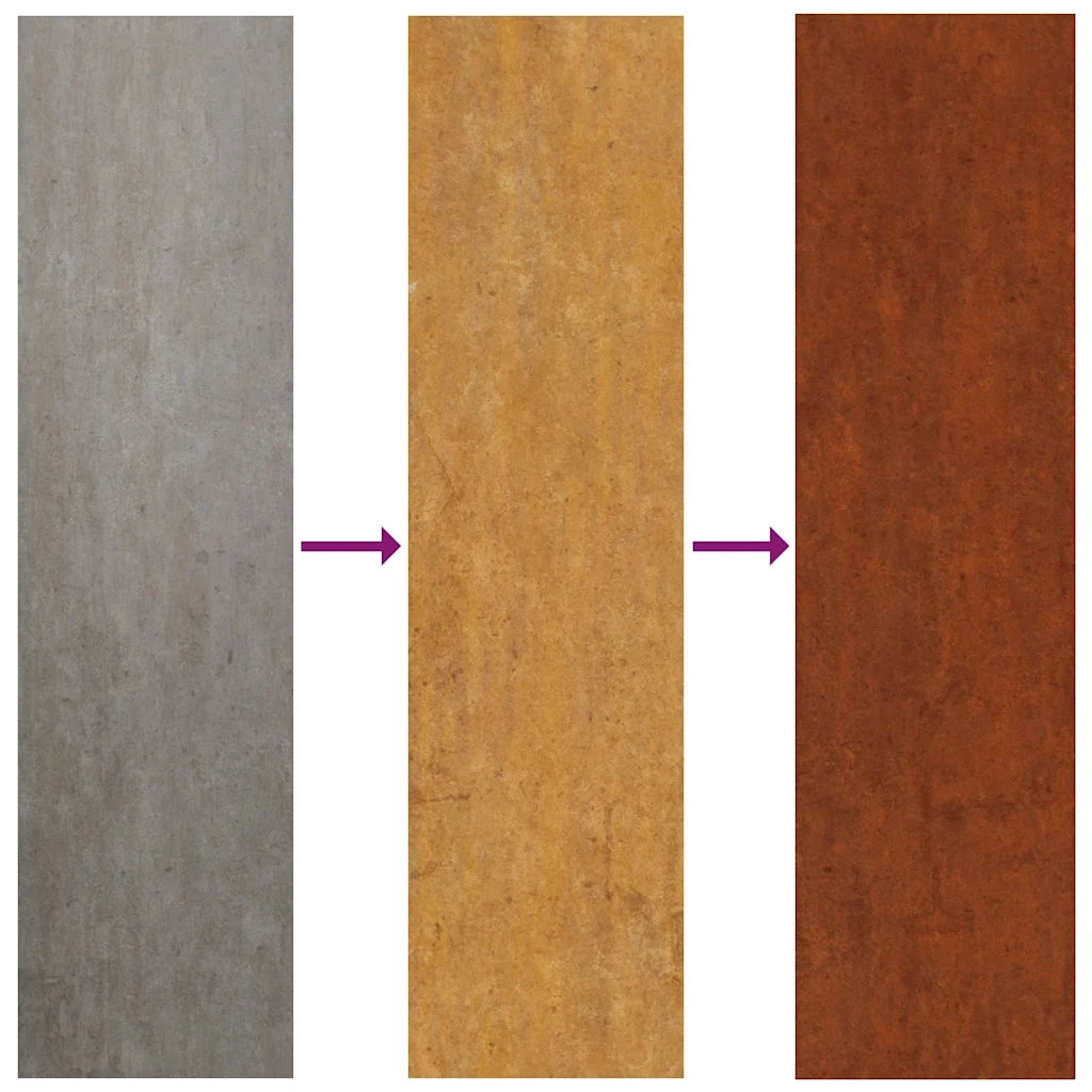 Fioriera Rialzata da Giardino 280x40x80 cm in Acciaio Corten