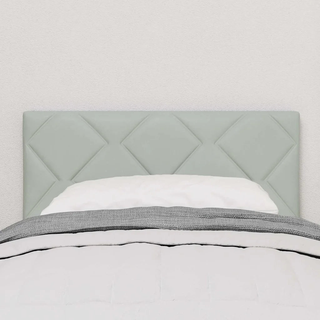 Testiera | Testata Grigio chiaro 80 cm Velluto