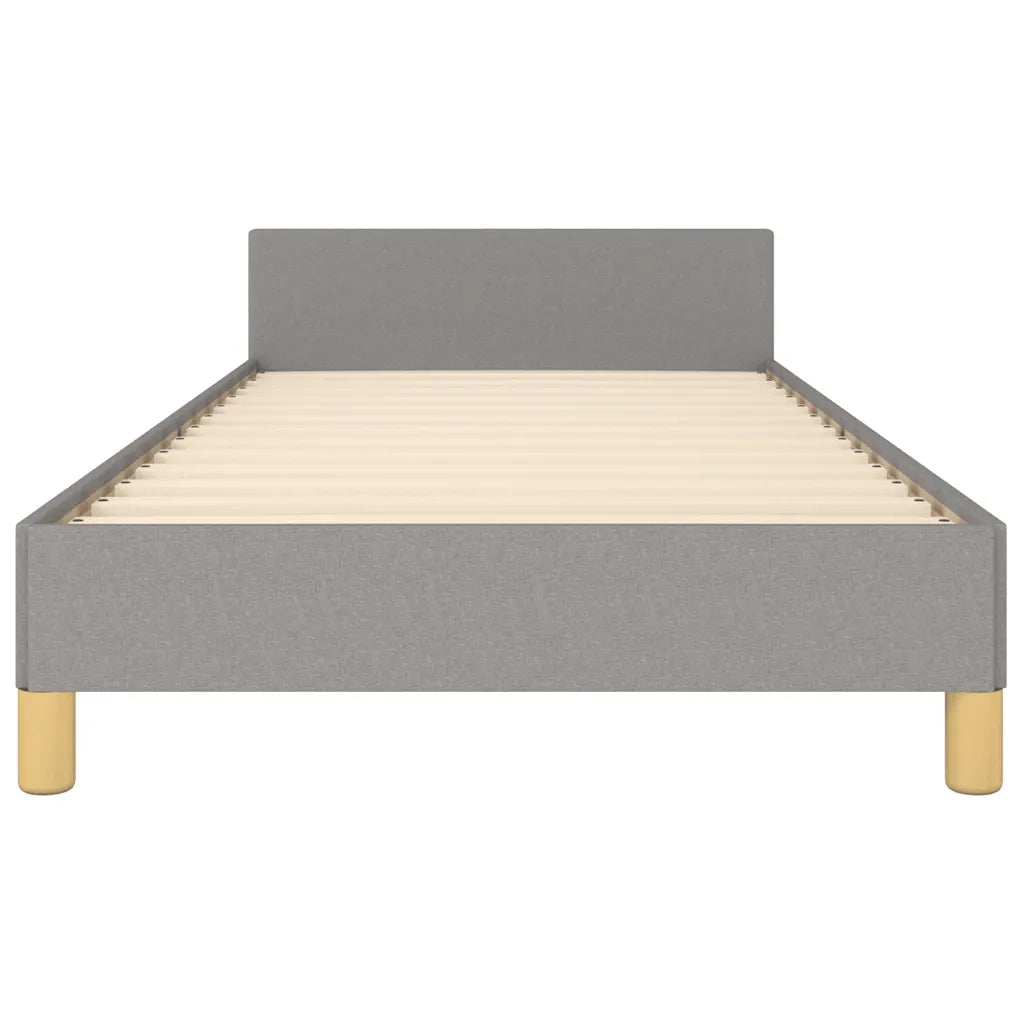 Giroletto senza Materasso-Struttura Letto Grigio Chiaro 100x200 cm Tessuto 761003