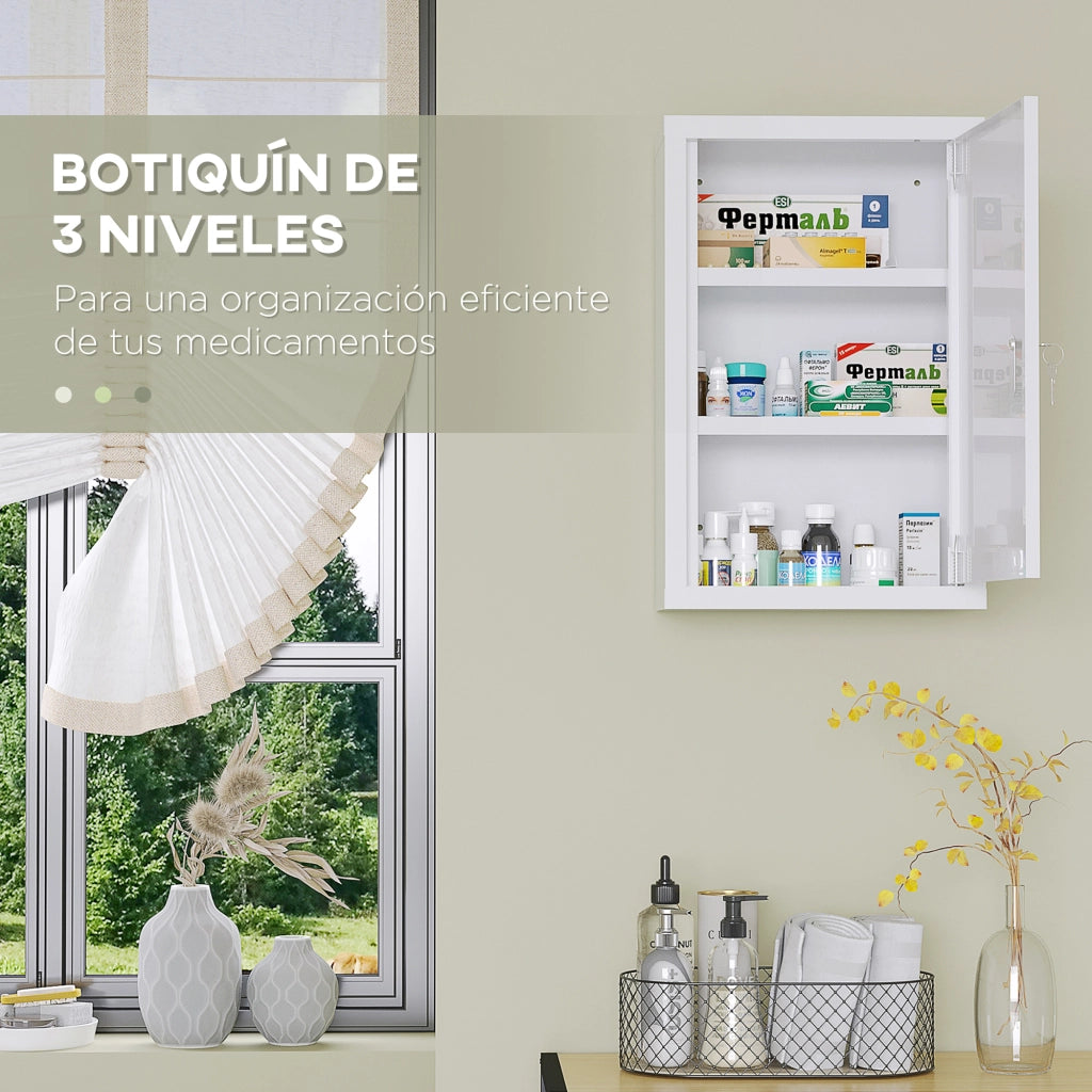 Armadietto da Bagno ¨C zephmum ¨C Bianco 30x46x14 cm