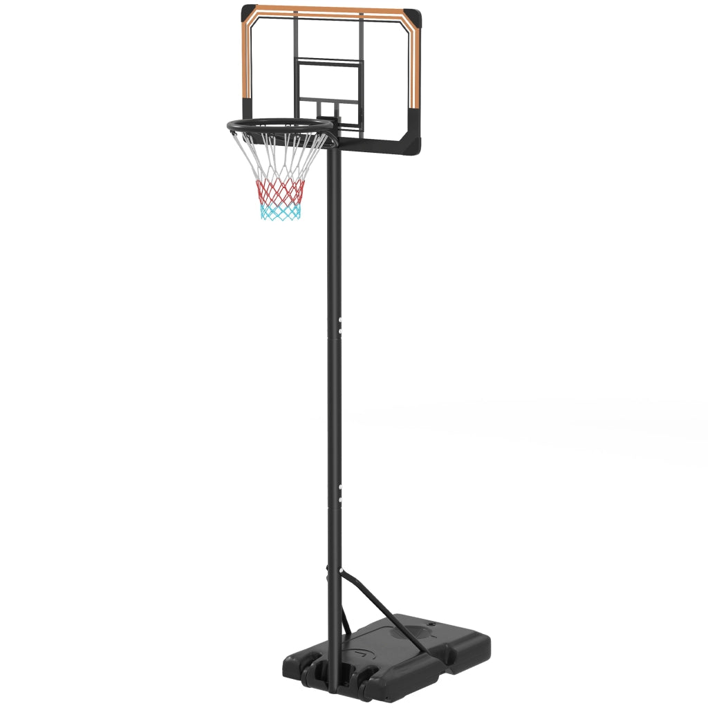 Canestro da Basket Regolabile per Esterno ¨C Zephmum ¨C Nero 182-213 cm