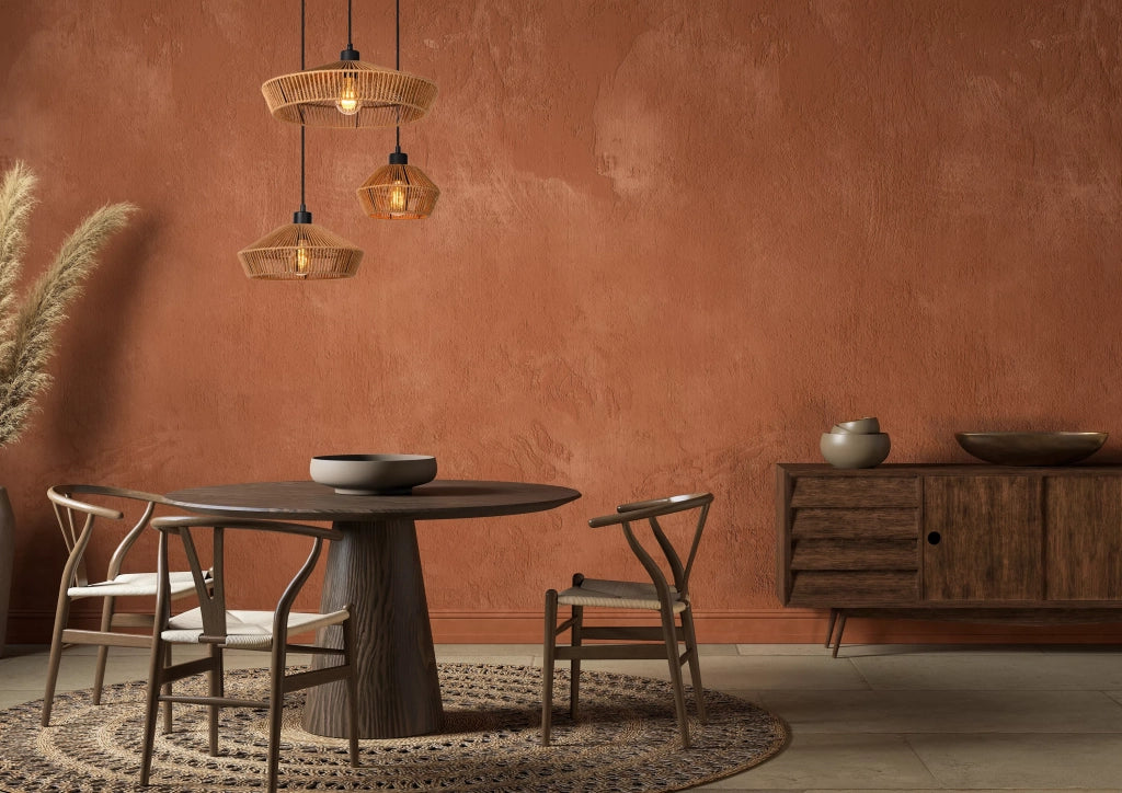 Lampada a sospensione boho Yunkai 3xE27 60W Lucide