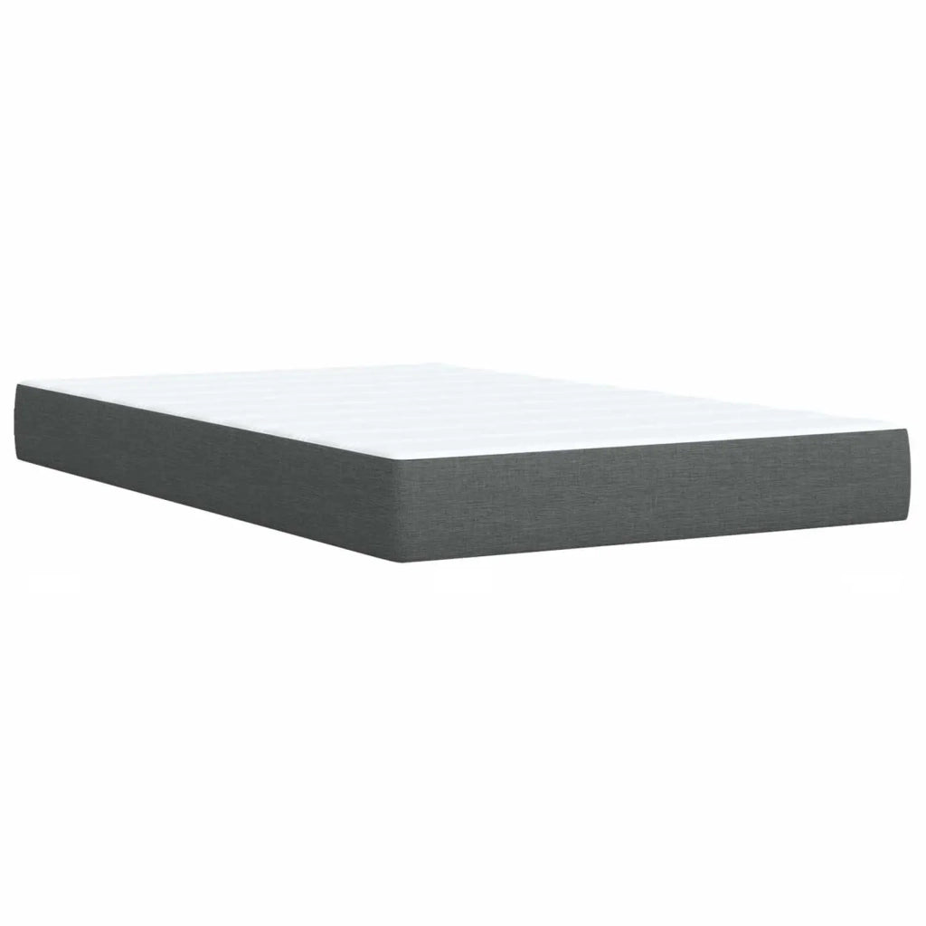Letto box spring con materasso Grigio Scuro 120 x 200 cm 3451193