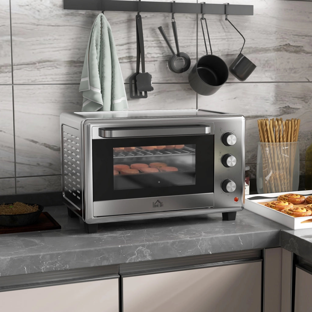 Forno Elettrico 30L ¨C zephmum ¨C Argento 1600W Timer 3 Funzioni