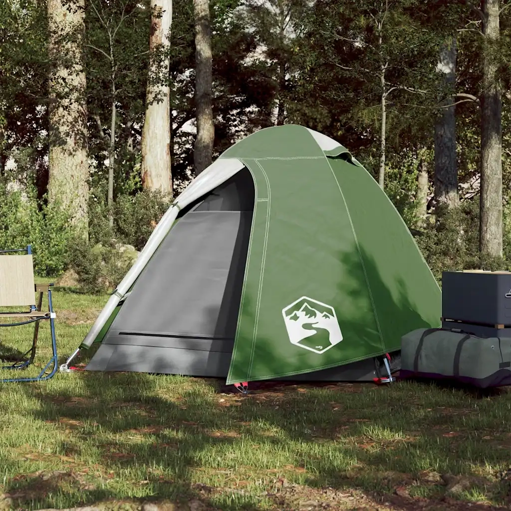 Tenda da campeggio | Tenda da campo a Cupola per 2 Persone Verde Impermeabile