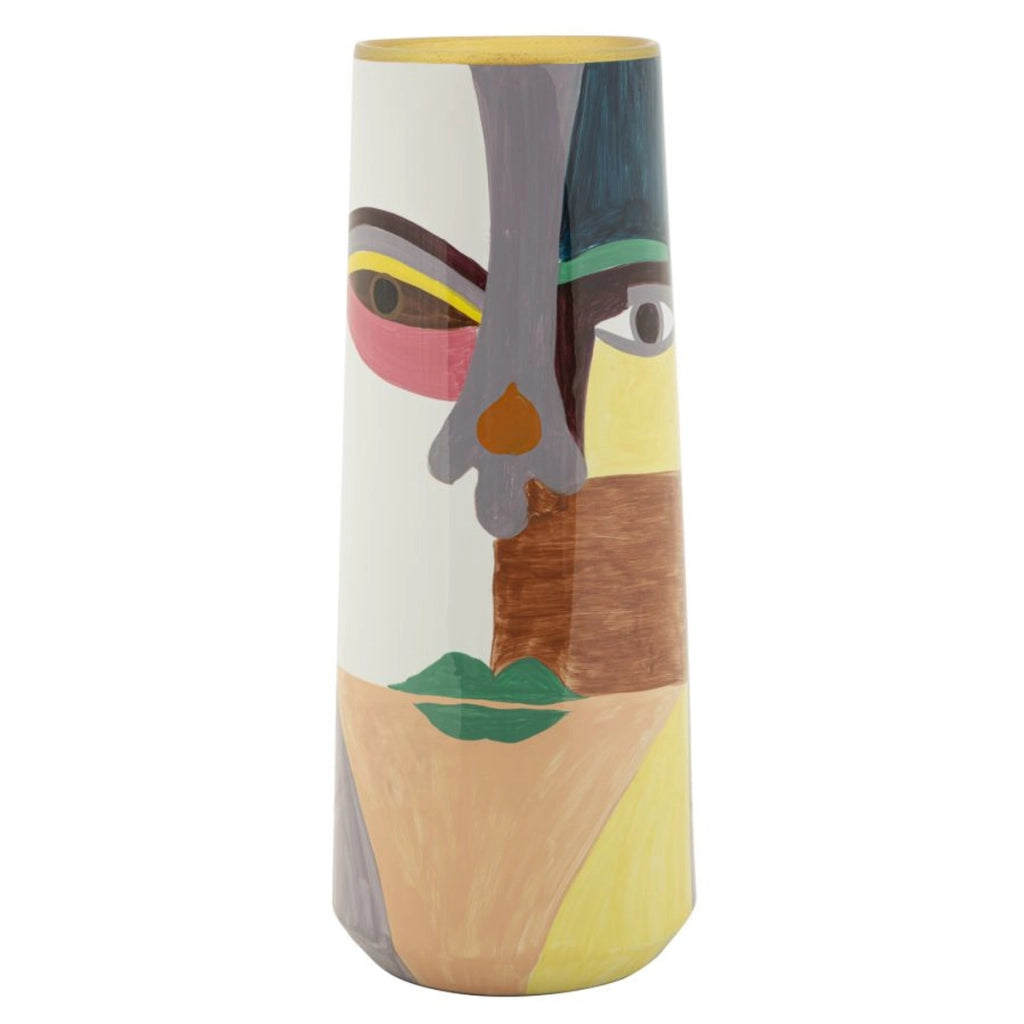 Vaso Decorativo VKH832, Multicolore, Ceramica, 15x15x40 cm
