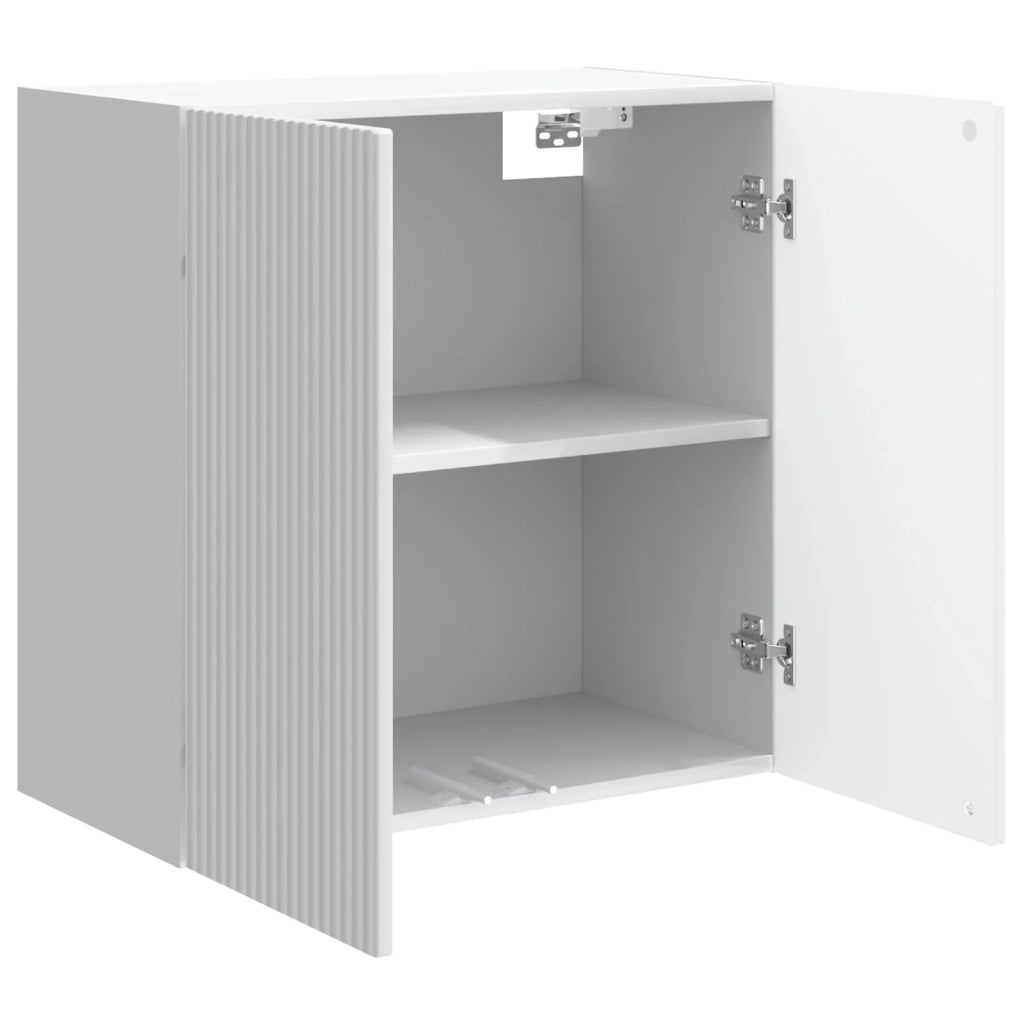 Mobiletto a muro Bianco Lucido 59 x 31 x 60 cm 898409