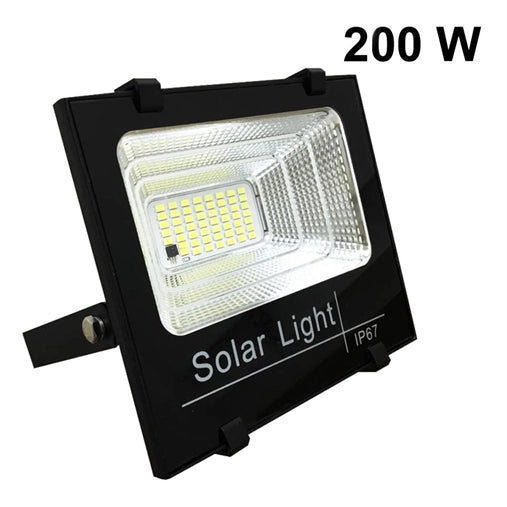 Proiettore Faro a energia solare 200w con pannello solare incluso DIMMERABILE