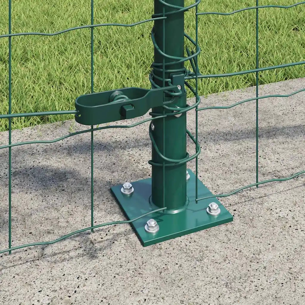 Recinzione da Giardino | Recinzione con Posto Verde 0,8 x 10 m Acciaio e PVC