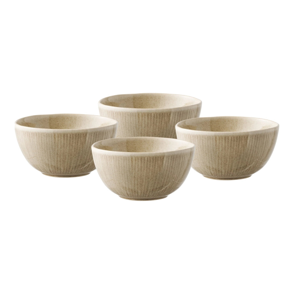 Set 4 ciotole Viola in stoneware beige ø14,5x7,5 cm