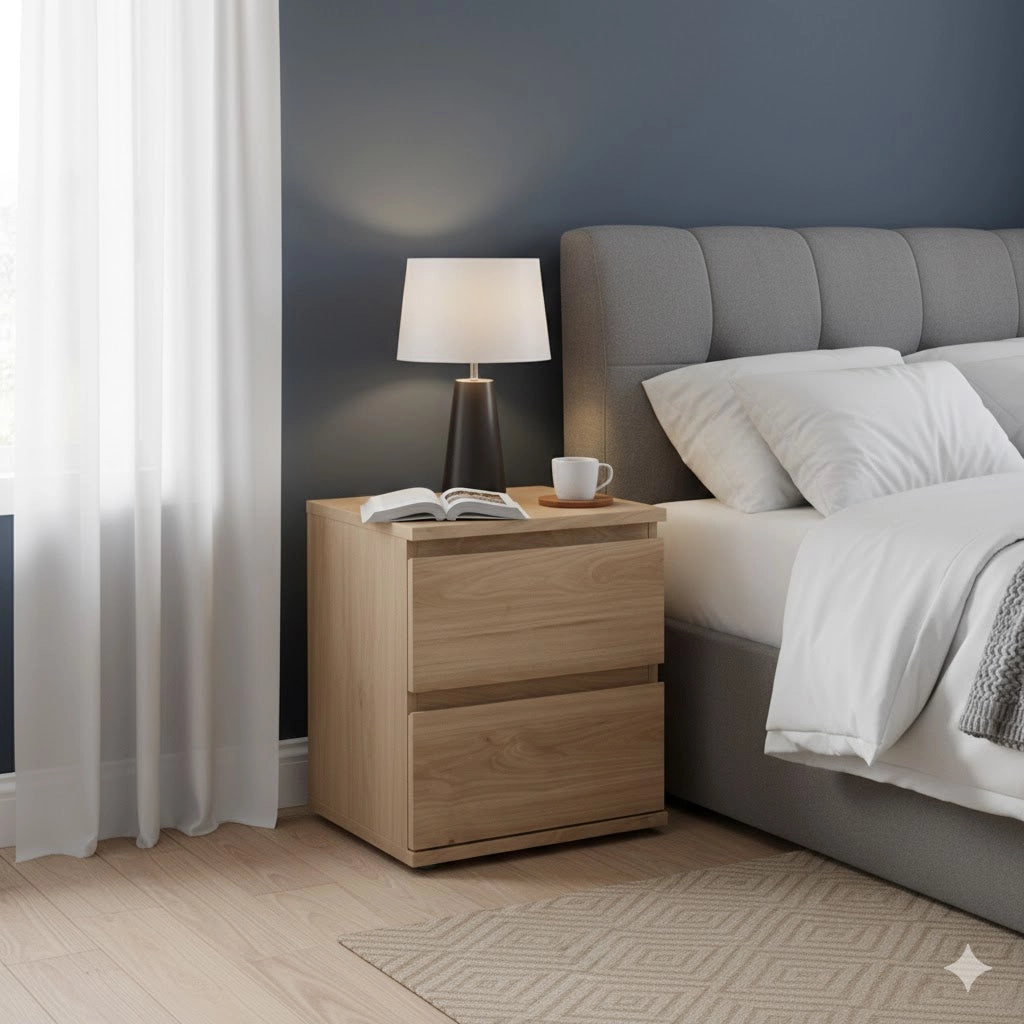 KIT COMODINO NOVA 2 CASS 40X34X48,2CM ROVERE- 1,0 pz