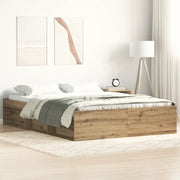 Giroletto senza Materasso-Struttura Letto Rovere Artigianale 140x200cm 775087