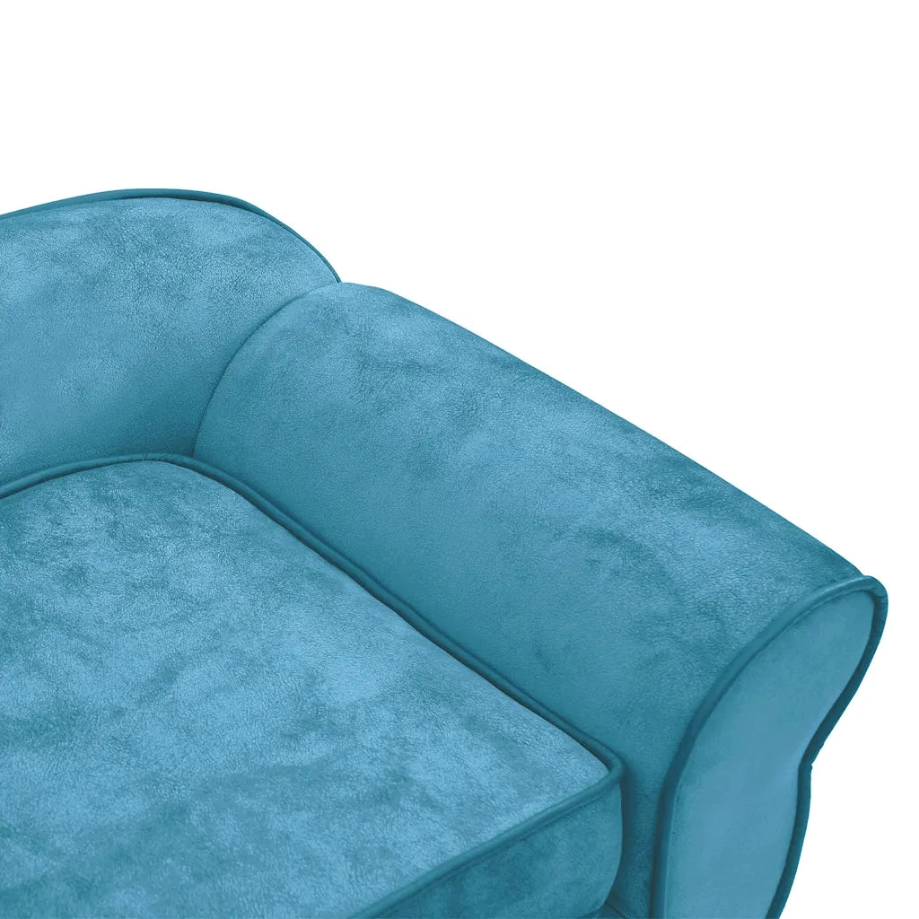 Divano per Cani Turchese 72x45x30 cm in Peluche CFW6324345