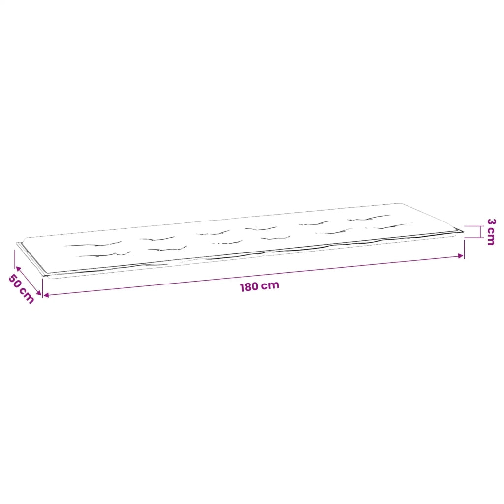Cuscino per sedie | Cuscino per Panchina Foglia Motivo a foglia 150 x 50 x 3 cm