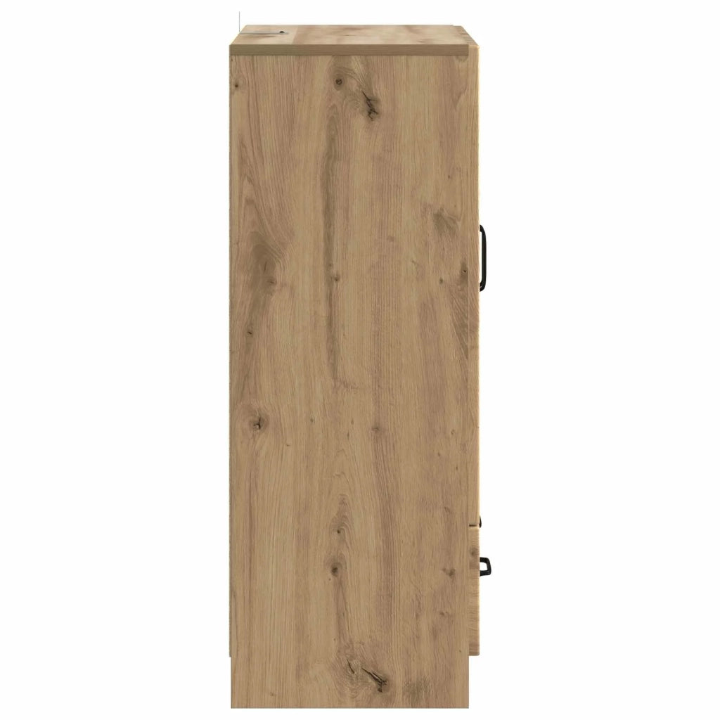 Credenza | Madia | Buffet da pranzo | Armadio da pranzo con cassetto Rovere Artigianale 66 x 34,5 x 92 cm