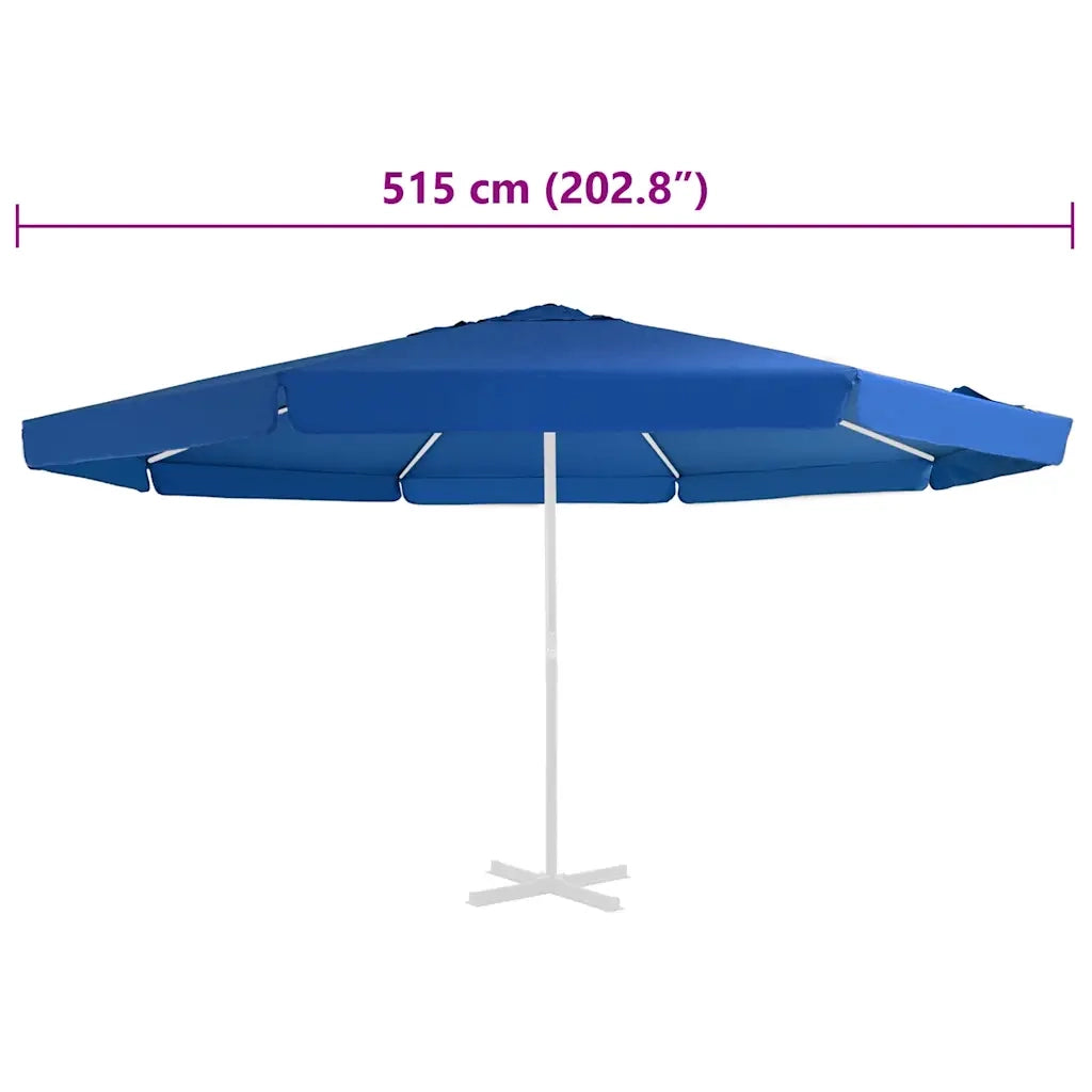 Telo di Ricambio per Ombrellone-Telo sostitutivo per Ombrellone Azzurro 300 cm 890098