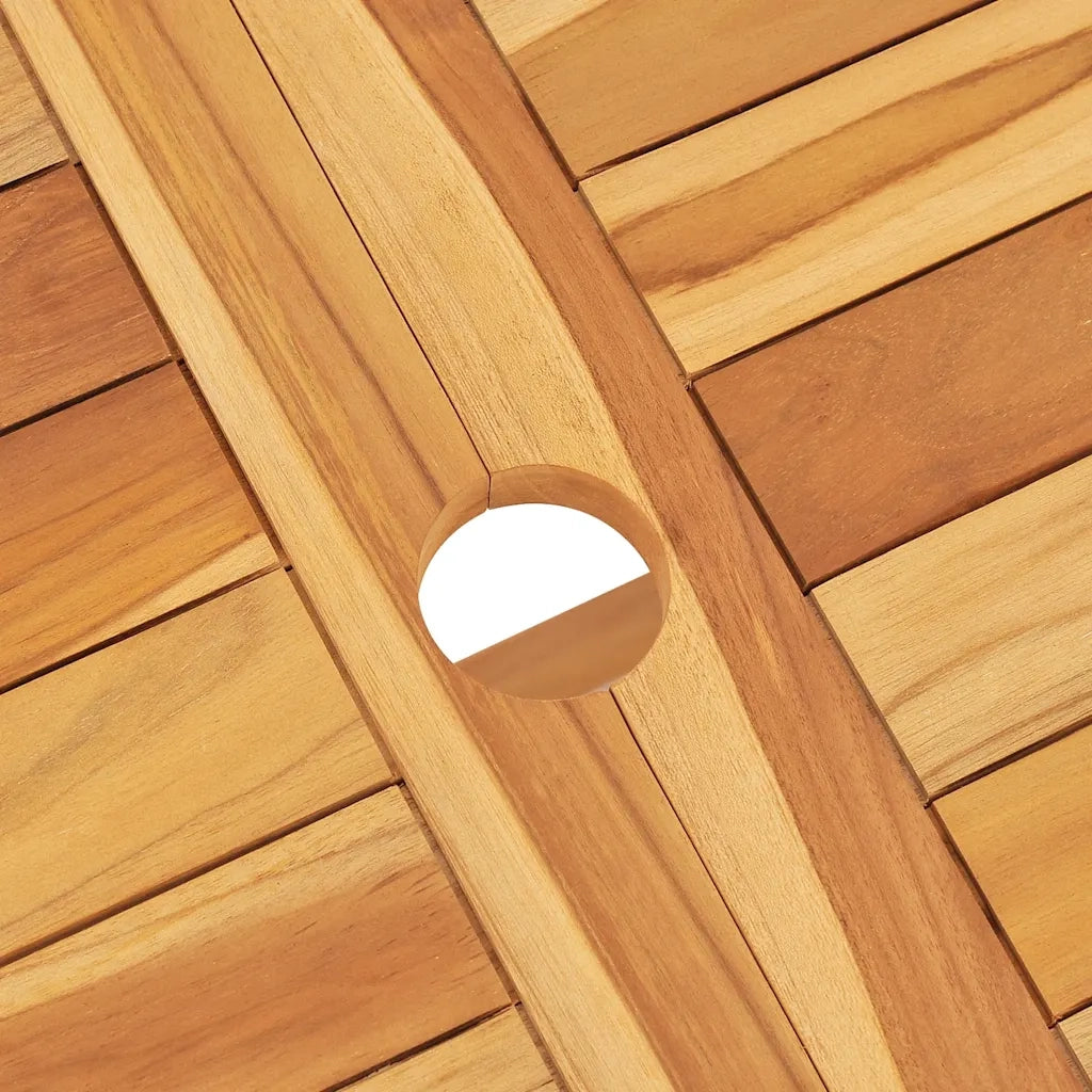 Set da Pranzo da Giardino 7 pz in Legno Massello di Teak 3155012