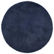 Tappeto del soggiorno | Tappeto Shaggy a Pelo Lungo NAVARRA Blu Marino 100x100 cm